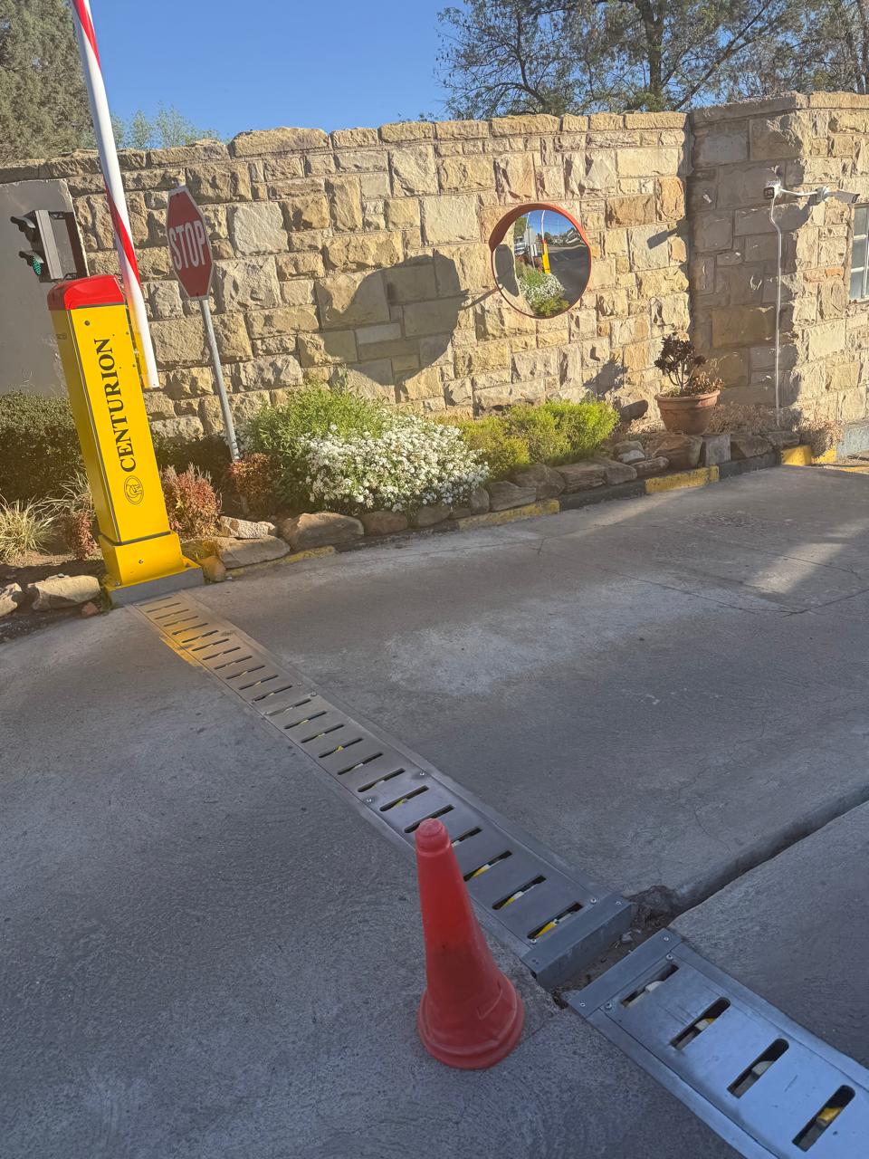 Completed access-control and safety installation
